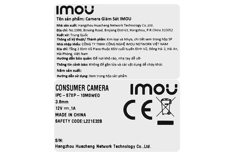 Camera IP Ngoài trời 360 Độ IMOU Cruiser Dual S7XP-10M0WED Màu Trắng