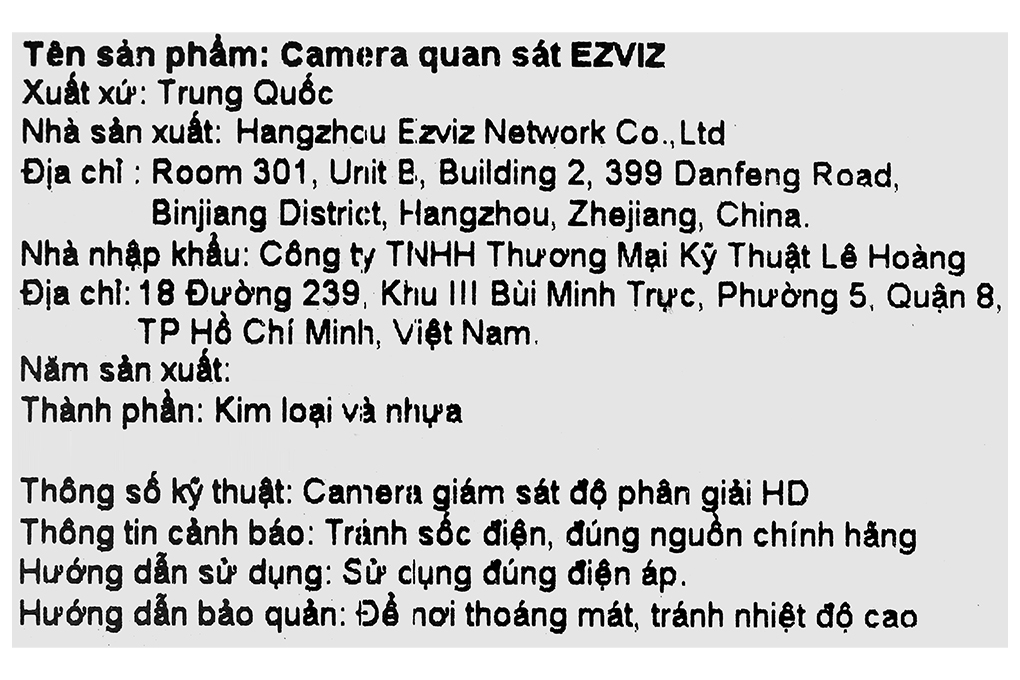 Camera IP Ngoài Trời 360 độ EZVIZ H9C Dual Màu Trắng
