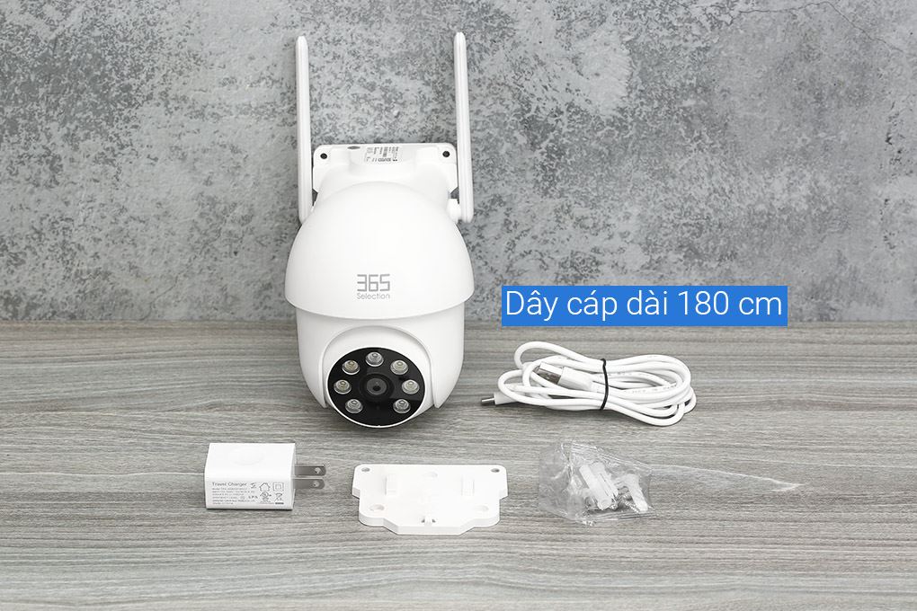 Camera IP Ngoài Trời 360 Độ 365 Selection OC1 Màu Trắng