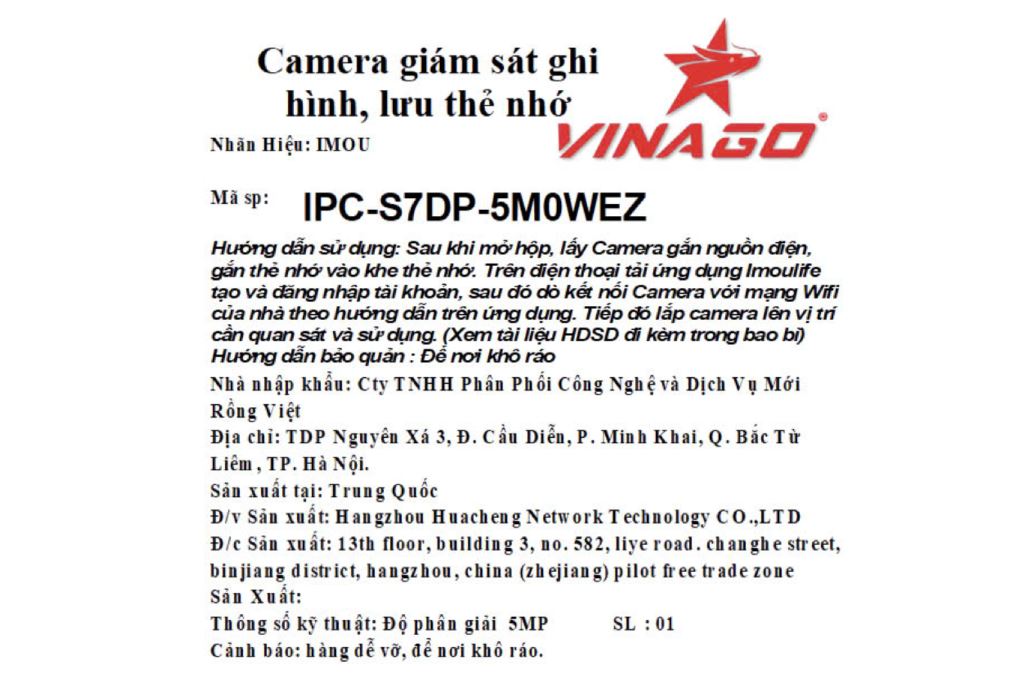 Camera IP Ngoài Trời 360 Độ IMOU Cruiser Z IPC-S7DP-5M0WEZ Màu Trắng