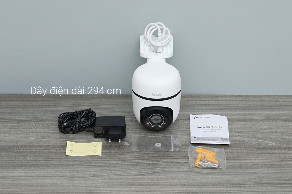 Camera IP Ngoài trời 360 Độ 3MP TP-Link Tapo C510W Màu Trắng