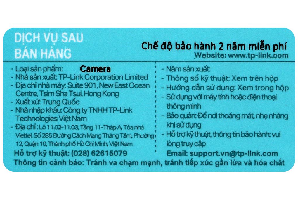Camera IP Ngoài trời 360 Độ 3MP TP-Link Tapo C510W Màu Trắng