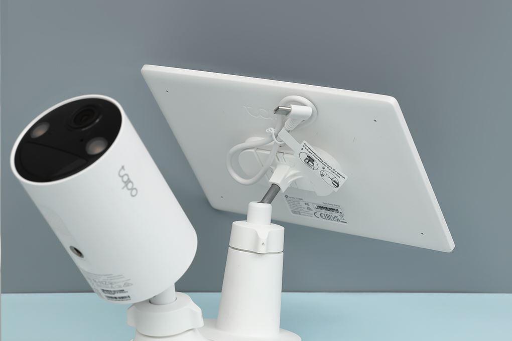 Camera IP Ngoài trời 3MP TP-Link Năng Lượng Mặt Trời Tapo C410 Kit Màu Trắng