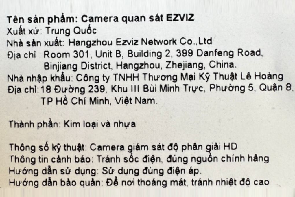 Camera IP Ngoài trời 360 Độ Ezviz H8C Pro Màu Trắng