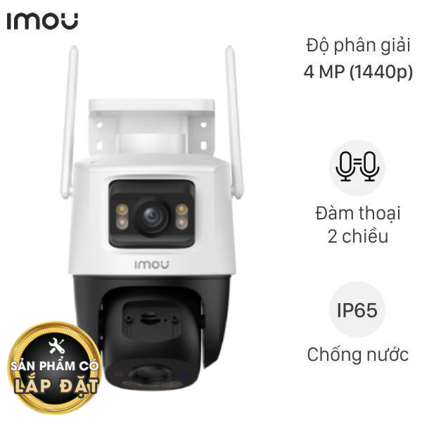 Camera IP Ngoài Trời 360 Độ 4MP IMOU Cruiser Dual 2 Pro IPC-S7XFP-8U0WED