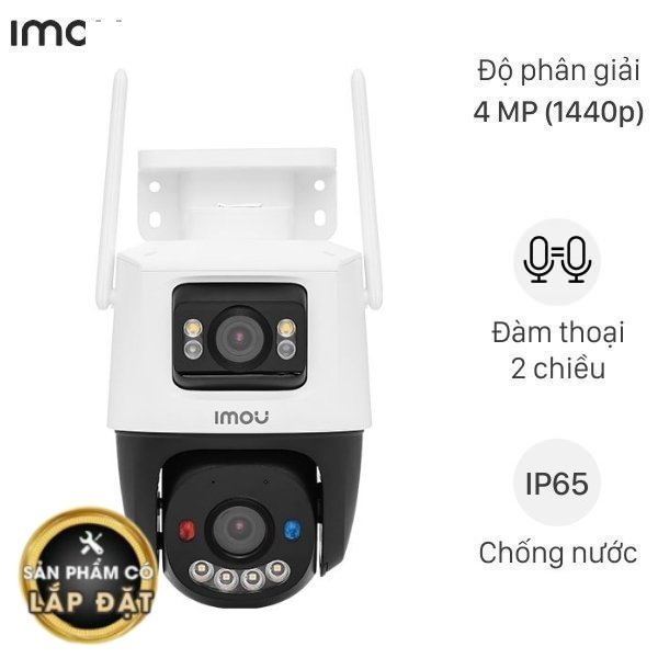 Camera IP Ngoài Trời 360 Độ 4MP IMOU Cruiser Dual 2 Pro IPC-S7XFP-8U0WED