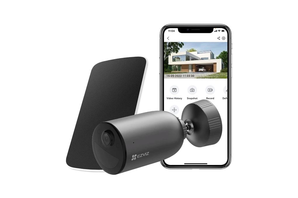Camera IP Ngoài trời Ezviz AOV 4G Năng Lượng Mặt Trời EB3 Màu Đen