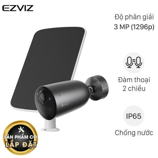 Camera IP Ngoài trời 3MP Ezviz AOV 4G Năng Lượng Mặt Trời EB3