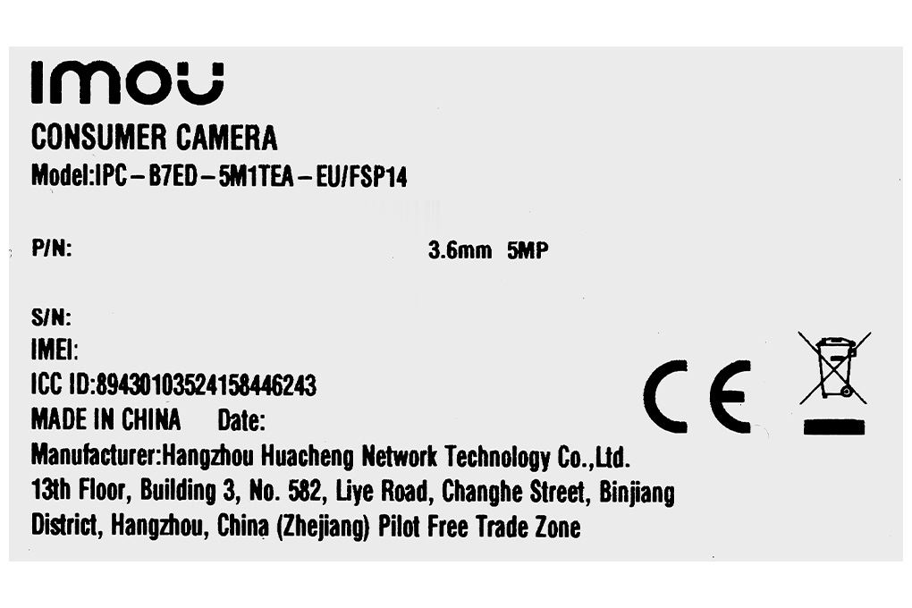 Camera IP Ngoài trời 360 Độ 5MP IMOU AOV PT Wifi 4G Năng Lượng Mặt Trời B7ED-5M0TEA Màu Trắng