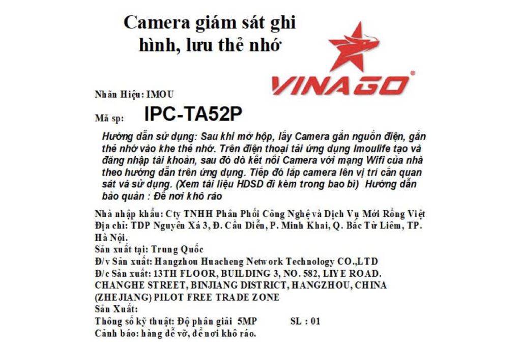Camera IP 360 Độ 5MP IMOU Ranger 2C TA52P - 7