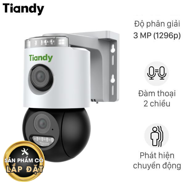 Camera IP Ngoài Trời 360 độ 3MP TIANDY TC-H363N Dual