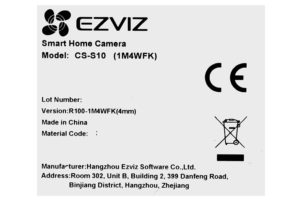 Camera IP 360 Độ EZVIZ S10 Màu Đen