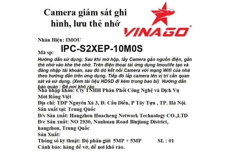 Camera IP 360 Độ 5MP IMOU Ranger Dual Pro IPC-S2XEP-10M0S Màu Trắng