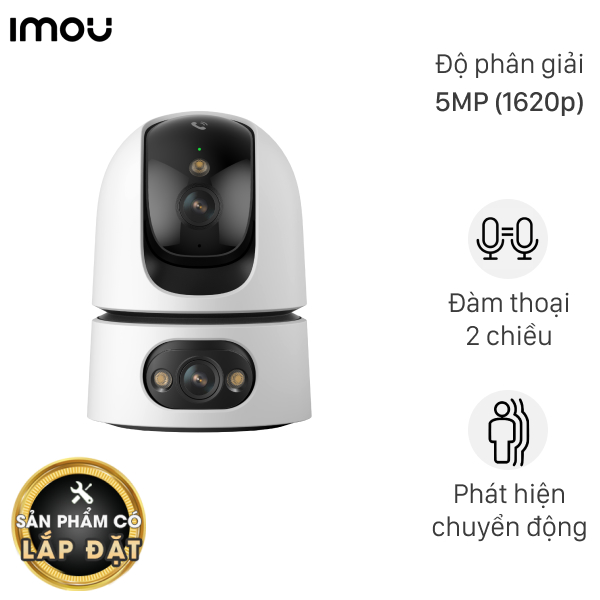 Camera IP 360 Độ 5MP IMOU Ranger Dual Pro IPC-S2XEP-10M0S