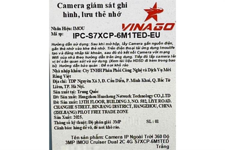 Camera IP Ngoài trời 360 Độ IMOU Cruiser Dual 2C 4G S7XCP-6M1TED Màu Trắng