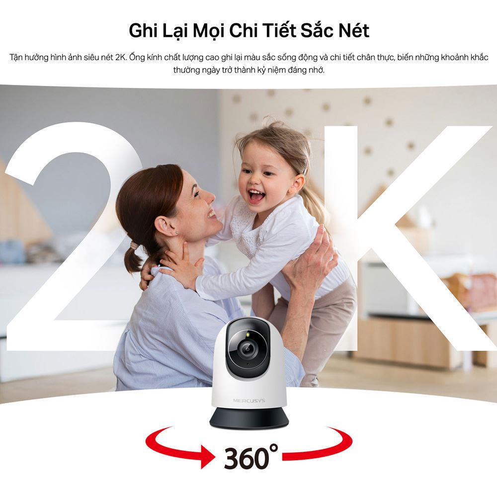 Camera IP 360 Độ 3MP Mercusys MC210 - 3