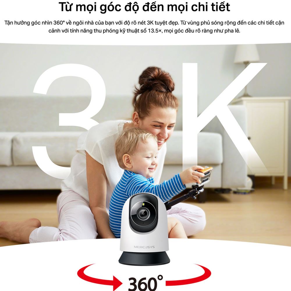 Camera IP 360 Độ 5MP Mercusys MC230 - 4