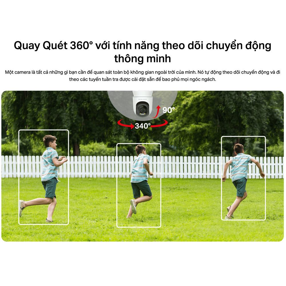 Camera IP Ngoài trời 360 Độ 3MP Mercusys MC510 - 4