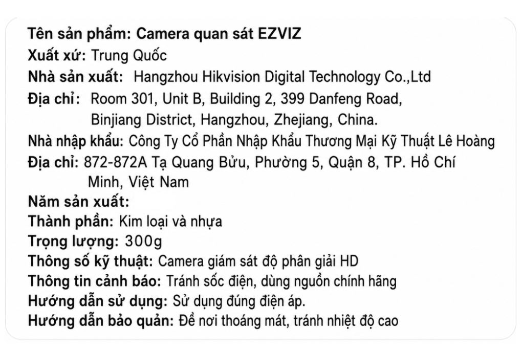 Camera IP Ngoài trời 360 Độ 5MP Ezviz H8C Pro 4G Màu Trắng