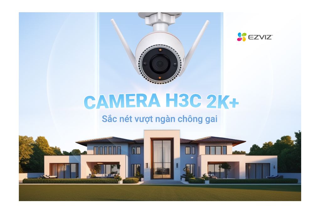 Camera IP Ngoài Trời 3MP Ezviz H3C 2K Màu Trắng