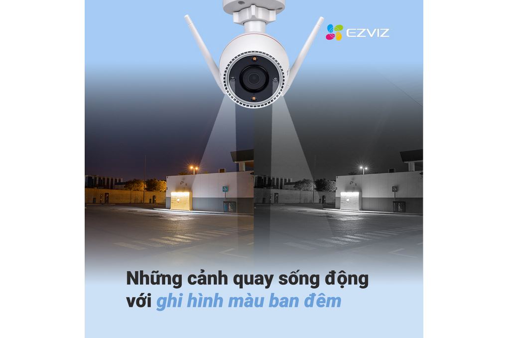 Camera IP Ngoài Trời 3MP Ezviz H3C 2K Màu Trắng
