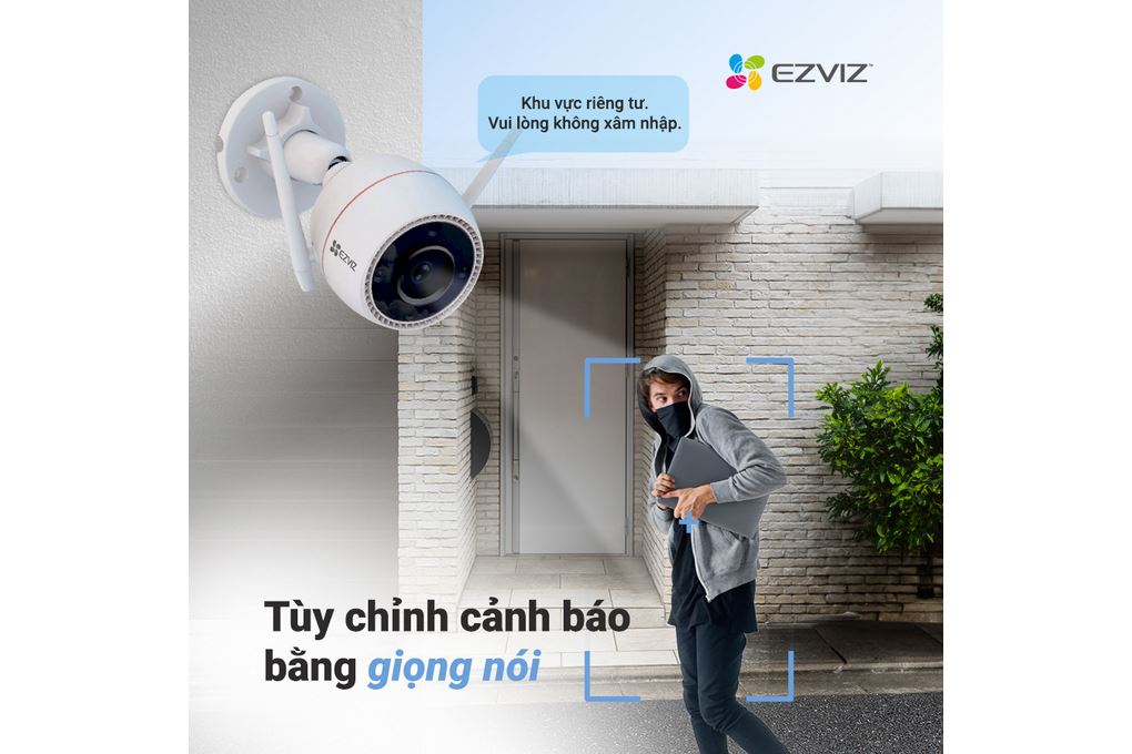 Camera IP Ngoài Trời 3MP Ezviz H3C 2K Màu Trắng