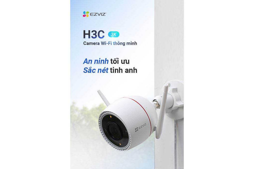 Camera IP Ngoài Trời 3MP Ezviz H3C 2K Màu Trắng