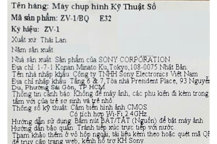 Máy ảnh Vlog Sony ZV-1F Màu Đen