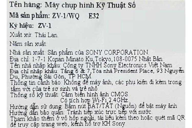 Máy ảnh Vlog Sony ZV-1F Màu Trắng