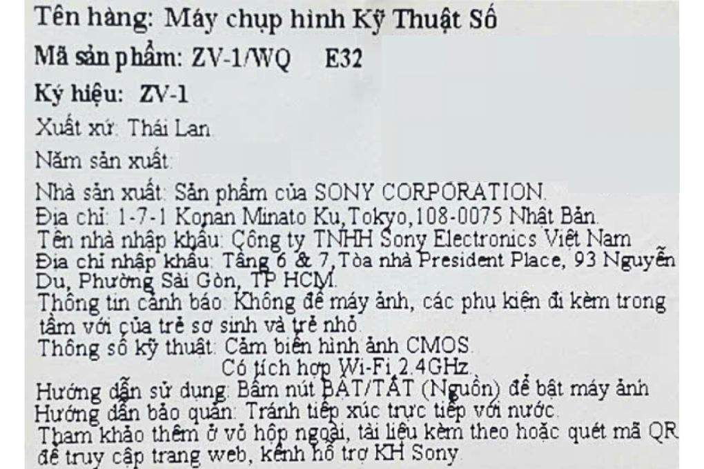 Máy ảnh Vlog Sony ZV-1F (Lens cố định) Màu Trắng