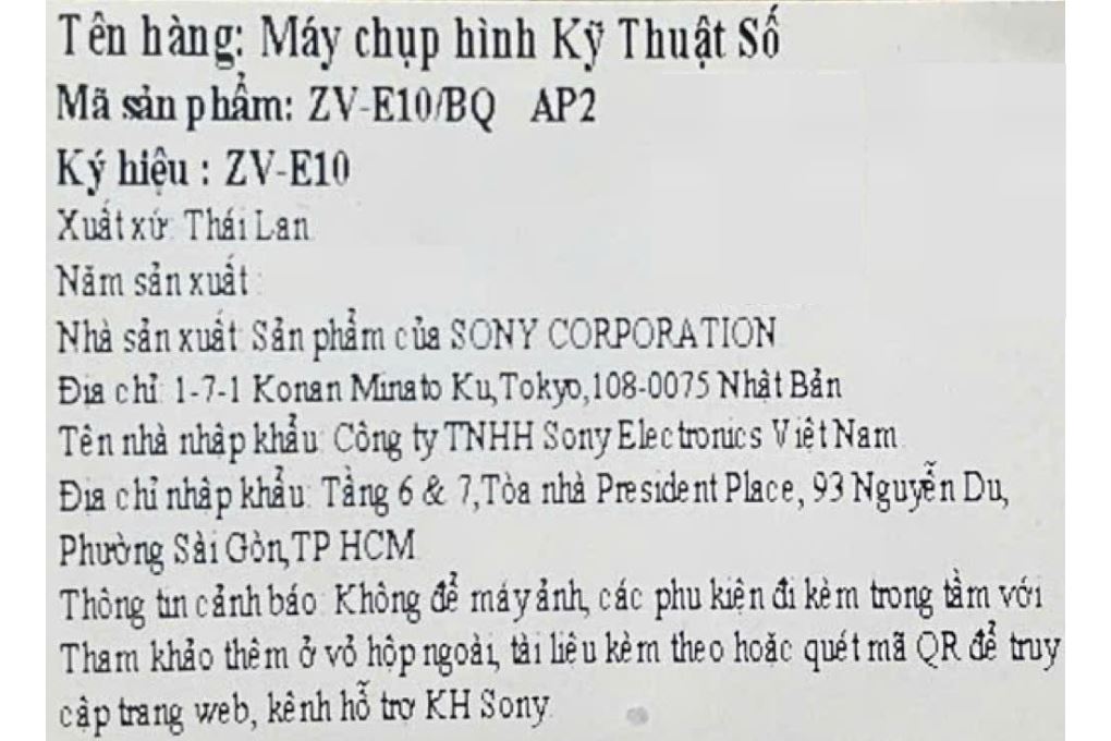 Máy ảnh Vlog Sony ZV-E10 (Body only) - 10