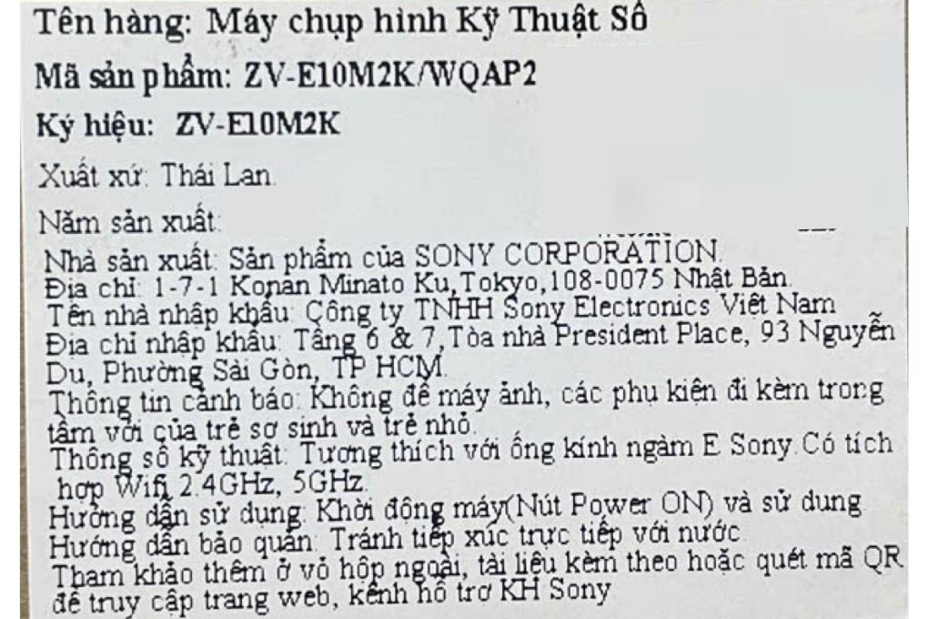 Máy ảnh Vlog Sony ZV-E10M2K (Kèm lens E 16-50 mm) - 7