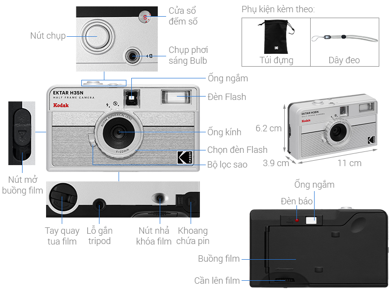 Máy ảnh Film Kodak H35N