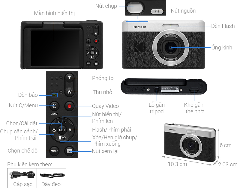 Máy ảnh kỹ thuật số Kodak C1