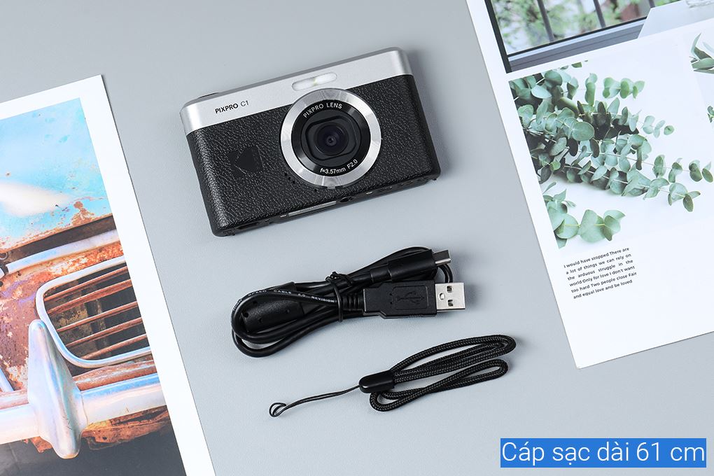 Máy ảnh kỹ thuật số Kodak C1 Màu Đen - Bạc