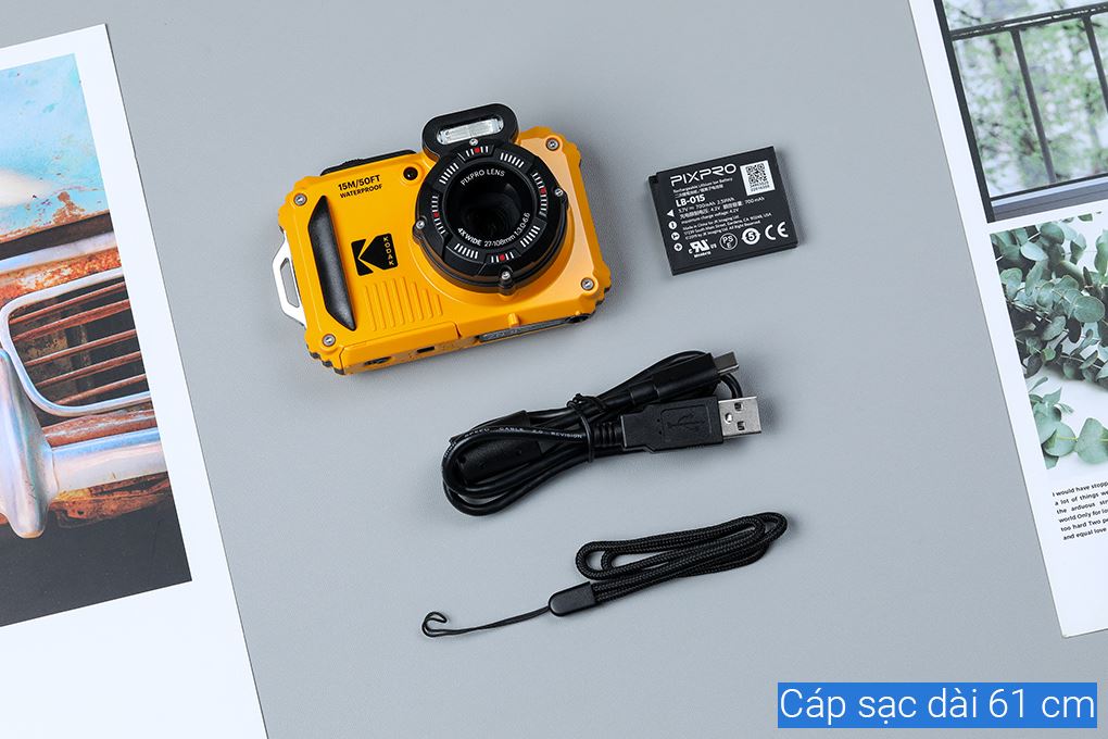 Máy ảnh kỹ thuật số chống nước Kodak WPZ2 Màu Vàng