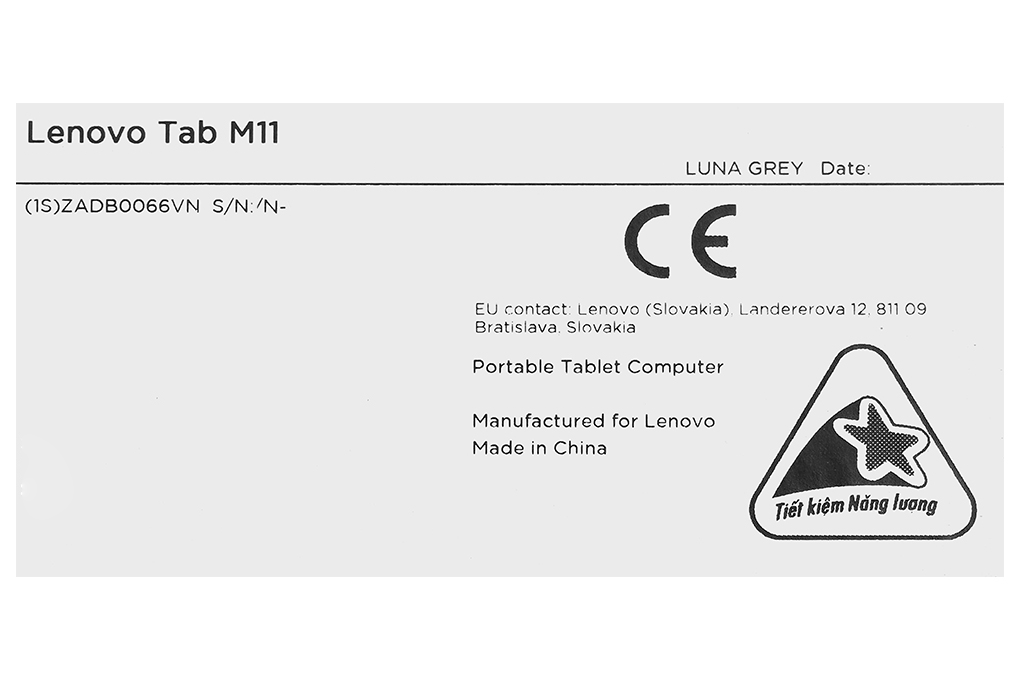 Máy tính bảng Lenovo Tab M11 WiFi 4GB/128GB Màu Xám