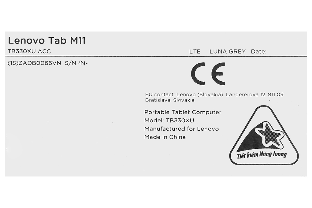 Máy tính bảng Lenovo Tab M11 4G 4GB/64GB Màu Xám