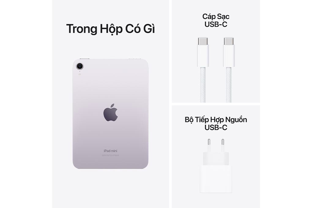Máy tính bảng iPad mini 7 WiFi 128GB Màu Tím