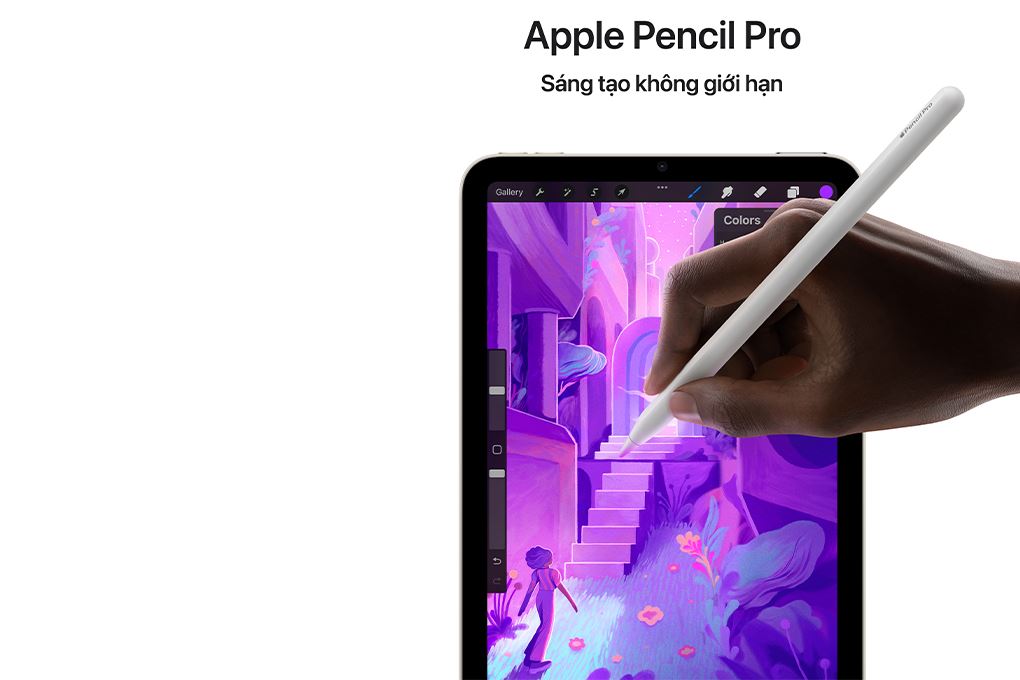 Máy tính bảng iPad mini 7 WiFi 128GB Màu Trắng Starlight