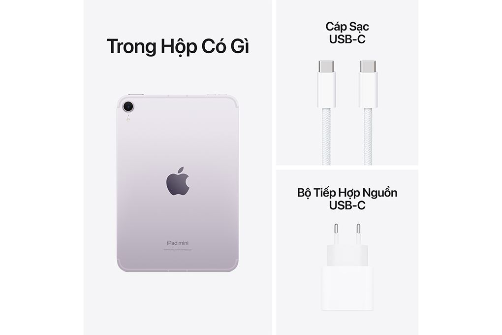 Máy tính bảng iPad mini 7 5G 256GB Màu Tím