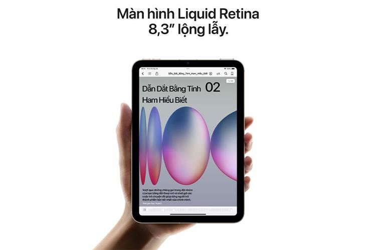 Máy tính bảng iPad mini 7 5G 256GB Màu Trắng Starlight