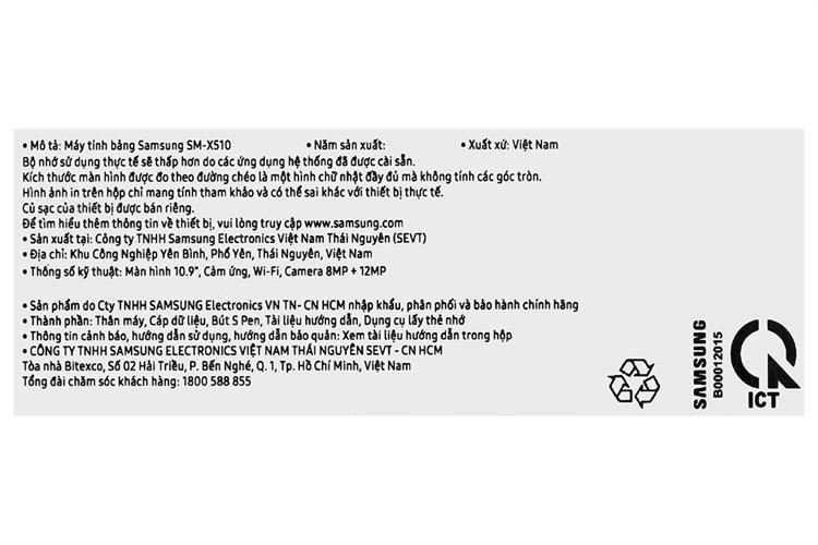 Máy tính bảng Samsung Galaxy Tab S9 FE 5G 8GB/256GB Màu Xám