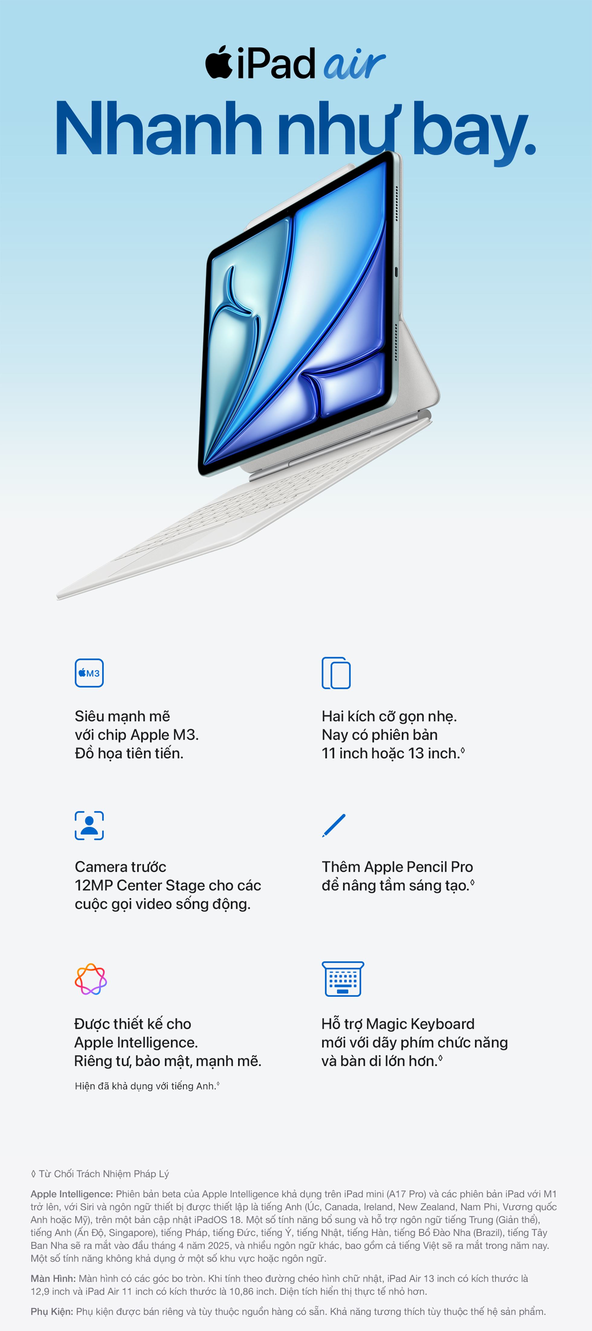 iPad Air M3 11 inch WiFi 128GB - Tổng Quan