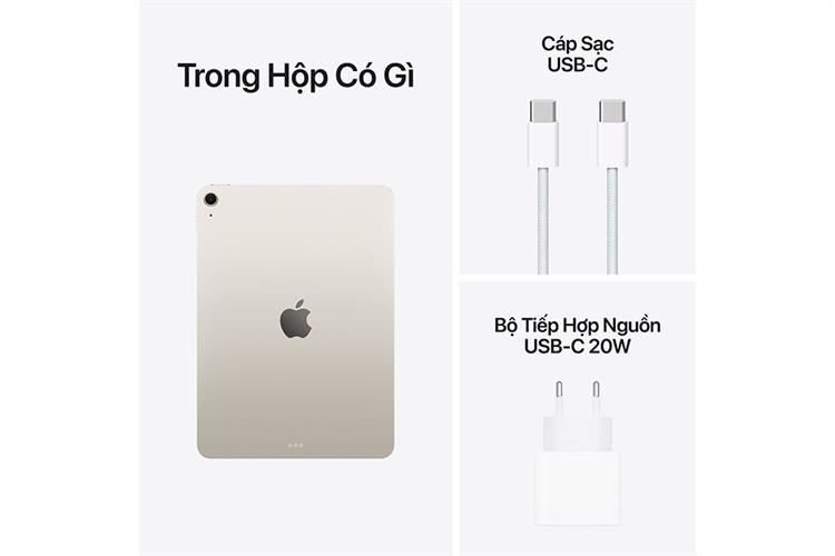 Máy tính bảng iPad Air M3 11 inch WiFi 256GB Màu Trắng Starlight