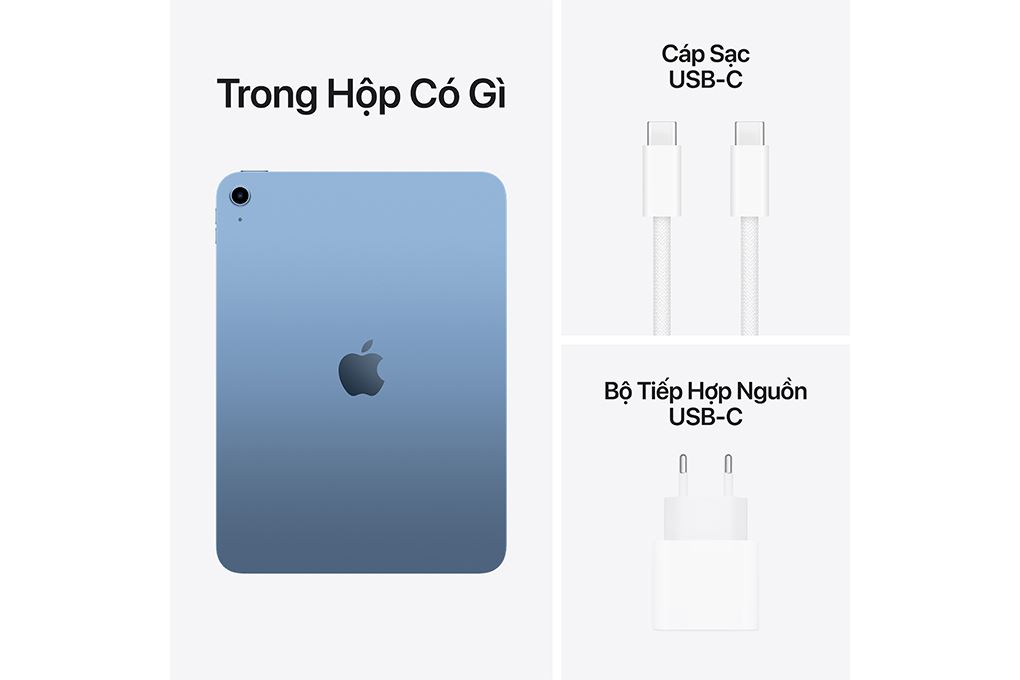Máy tính bảng iPad A16 WiFi 128GB Màu Xanh Dương