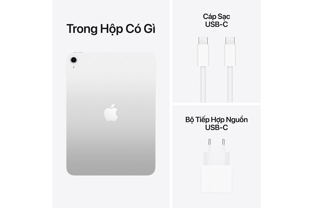 Máy tính bảng iPad A16 WiFi 256GB Màu Bạc
