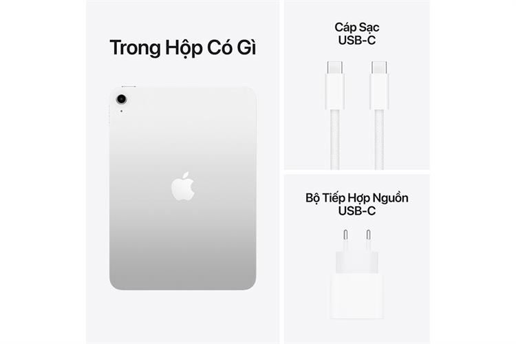 Máy tính bảng iPad A16 WiFi 512GB Màu Bạc