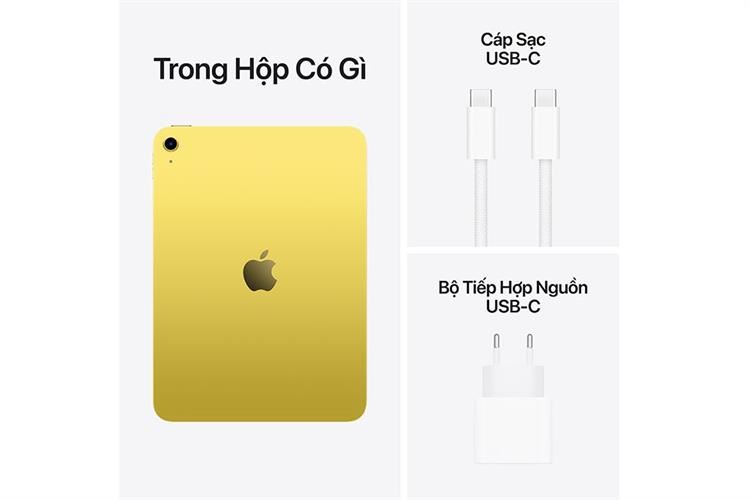 Máy tính bảng iPad A16 WiFi 512GB Màu Vàng