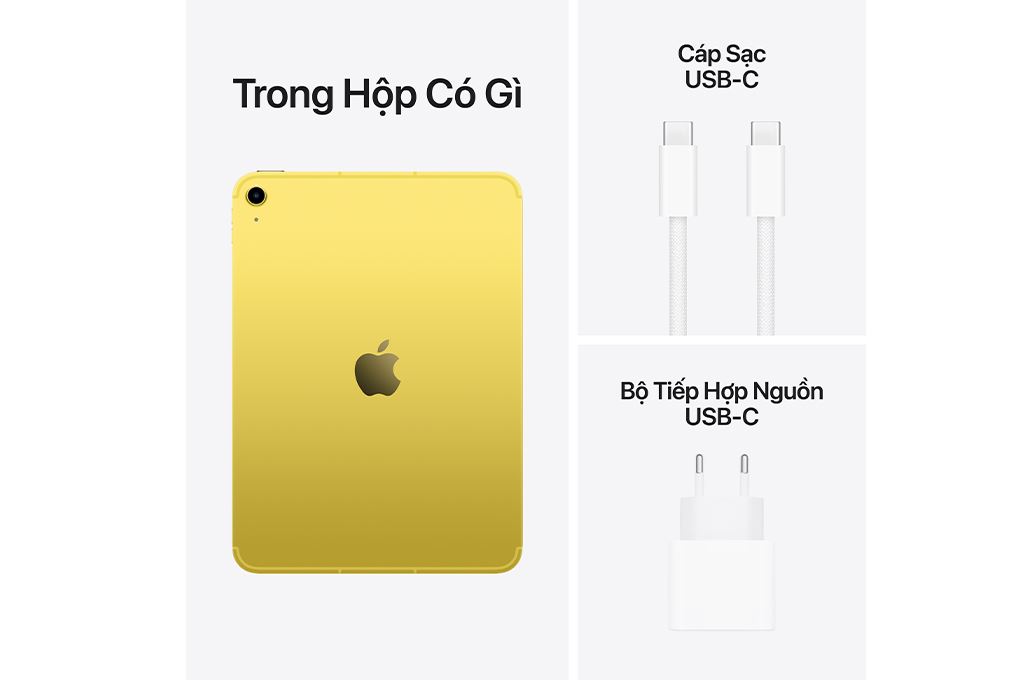 Máy tính bảng iPad A16 5G 128GB Màu Vàng